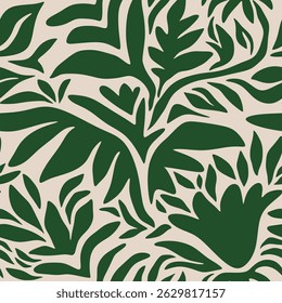 motif de feuille, motif de feuille, motif de fleur, motif abstrait. illustration vectorielle