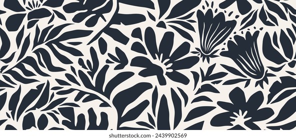 leaf pattern, leaves flower pattern, geometric pattern, abstract pattern. vector illustration