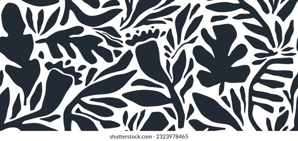 leaf pattern, leaves pattern, geometric pattern, abstract pattern. vector illustration