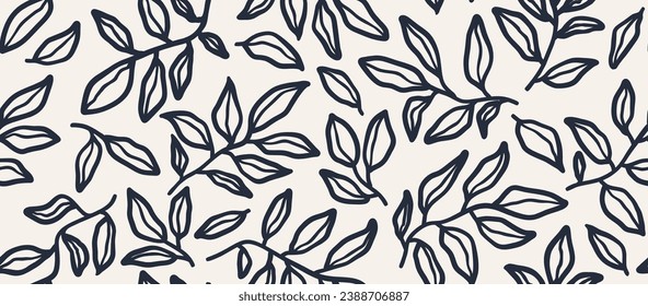 leaf pattern, leaves pattern, geometric pattern, abstract pattern. vector illustration