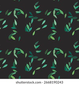 Padrão de folha, vetor de ornamento, padrão de fundo, design floral, textura de folha, papel de parede sem costura, design de vetor, textura sem costura, fundos da natureza, vetor de folha, vetor de padrão sem costura