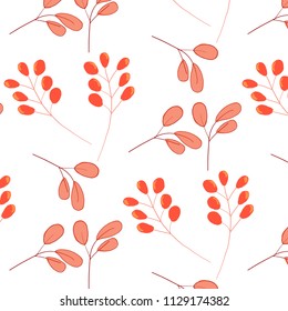 Leaf pattern of red leaf 