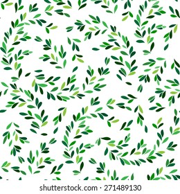 Leaf pattern. Seamless pattern
