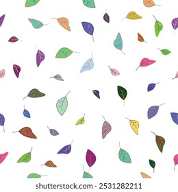leaf pattern Seamless Elegant abstract background, Leaf Seamless Background, Vector geometric seamless pattern. Modern stylish floral background with leaves. Leaves Pattern. Endless Background.