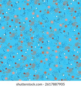 Leaf pattern for seamless fabric