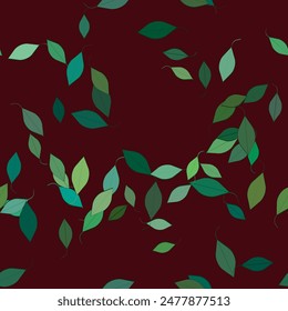 Leaf pattern, seamless pattern vector, ornaments vector, floral design, vector backgrounds, vector shapes, seamless texture, seamless wallpaper, background summer, nature backgrounds
