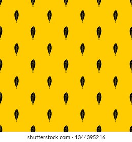 Leaf pattern seamless vector repeat geometric yellow for any design