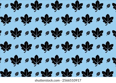 Leaf Pattern Simple And Minimalis Vector Style