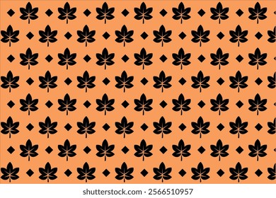 Leaf Pattern Simple And Minimalis Vector Style