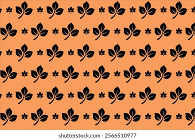 Leaf Pattern Simple And Minimalis Vector Style