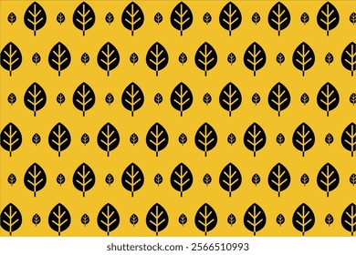 Leaf Pattern Simple And Minimalis Vector Style