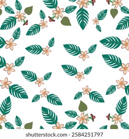 Leaf pattern for textile designs