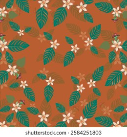 Leaf pattern for textile designs
