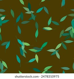 Leaf pattern, vector pattern, abstract background, vector background, floral pattern, leaf texture, leaf isolated, seamless pattern vector, floral background, vector abstract
