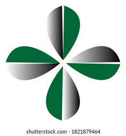 leaf pattern vector design illustration