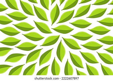 leaf pattern vector design summer illustration