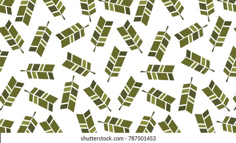 Leaf pattern vector. free space for text. wallpaper. background