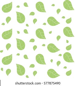 Leaf pattern vector illustration background