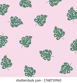 Leaf pattern vector. Palm leaf