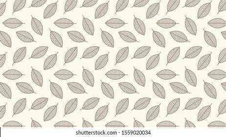 Leaf pattern vector. wallpaper. background.