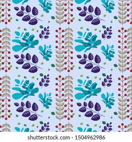 leaf pattern wallpaper, floral pattern background concept.