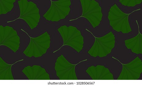 Leaf pattern wallpaper. free space for text. background. Leaf vector.