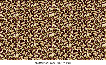 Leaf patterns. Seamless pattern. Vector.EPS 10.