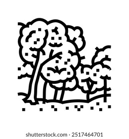 leaf peeping autumn line icon vector. leaf peeping autumn sign. isolated contour symbol black illustration