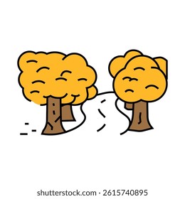 leaf peeping autumn line icon vector. leaf peeping autumn sign. isolated symbol illustration