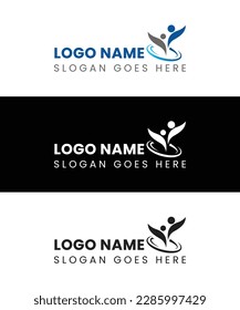 leaf people consulting logo design