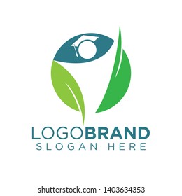 Leaf and People Education Logo vector
