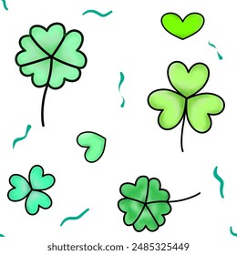 leaf plant background lucky clover leaf