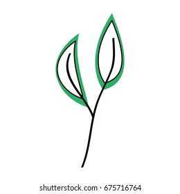 leaf plant decorative icon