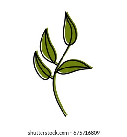 leaf plant decorative icon