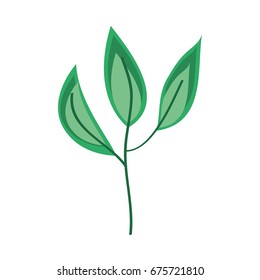 leaf plant decorative icon