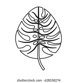 leaf plant decorative isolated icon