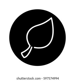 leaf plant ecology symbol vector illustration design