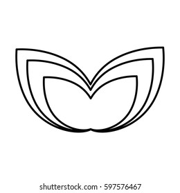 leaf plant ecology symbol vector illustration design