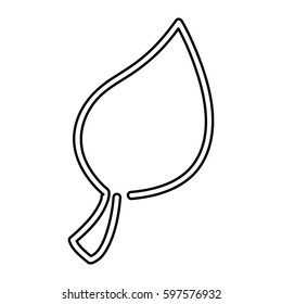 leaf plant ecology symbol vector illustration design