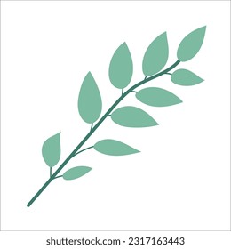Leaf plant element for beautiful design.