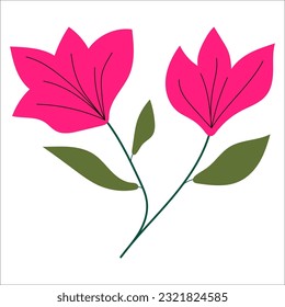 Leaf plant element for beautiful design.