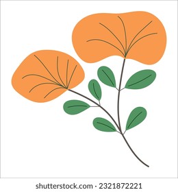Leaf-Pflanzenelement für schönes Design.