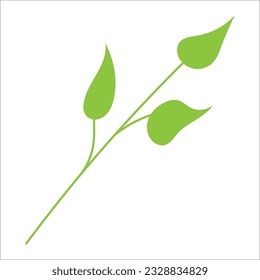 Leaf plant element for beautiful design.