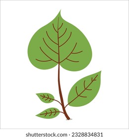 Leaf plant element for beautiful design.