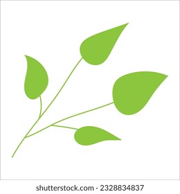 Leaf plant element for beautiful design.