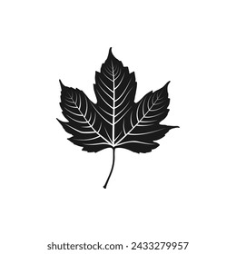 Leaf, plant. Foliage icon flat style isolated on white background. Vector illustration