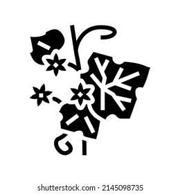 leaf plant glyph icon vector. leaf plant sign. isolated contour symbol black illustration
