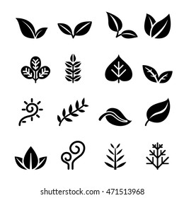 Leaf ,Plant, Herb , Vegetation , Icon Set