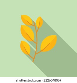 Leaf plant icon flat vector. Autumn fall. Tree maple