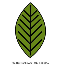 leaf plant isolated icon